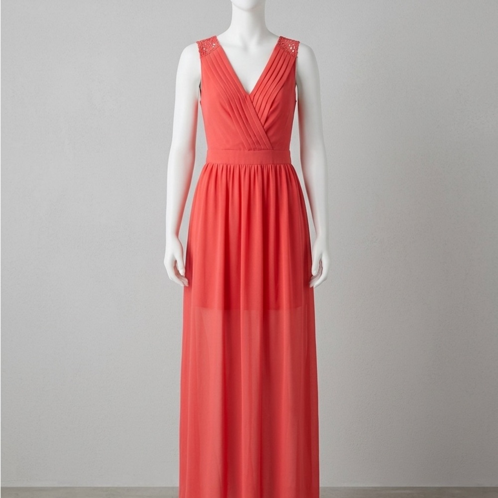 Double Zero Coral Maxi Dress